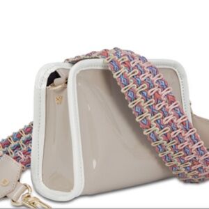 Water Resistant Crossbody Bag - in Taupe